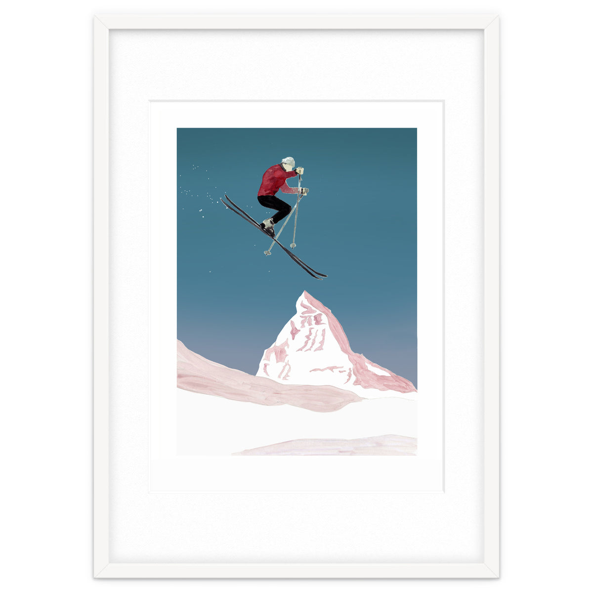 Mountain Love Skier