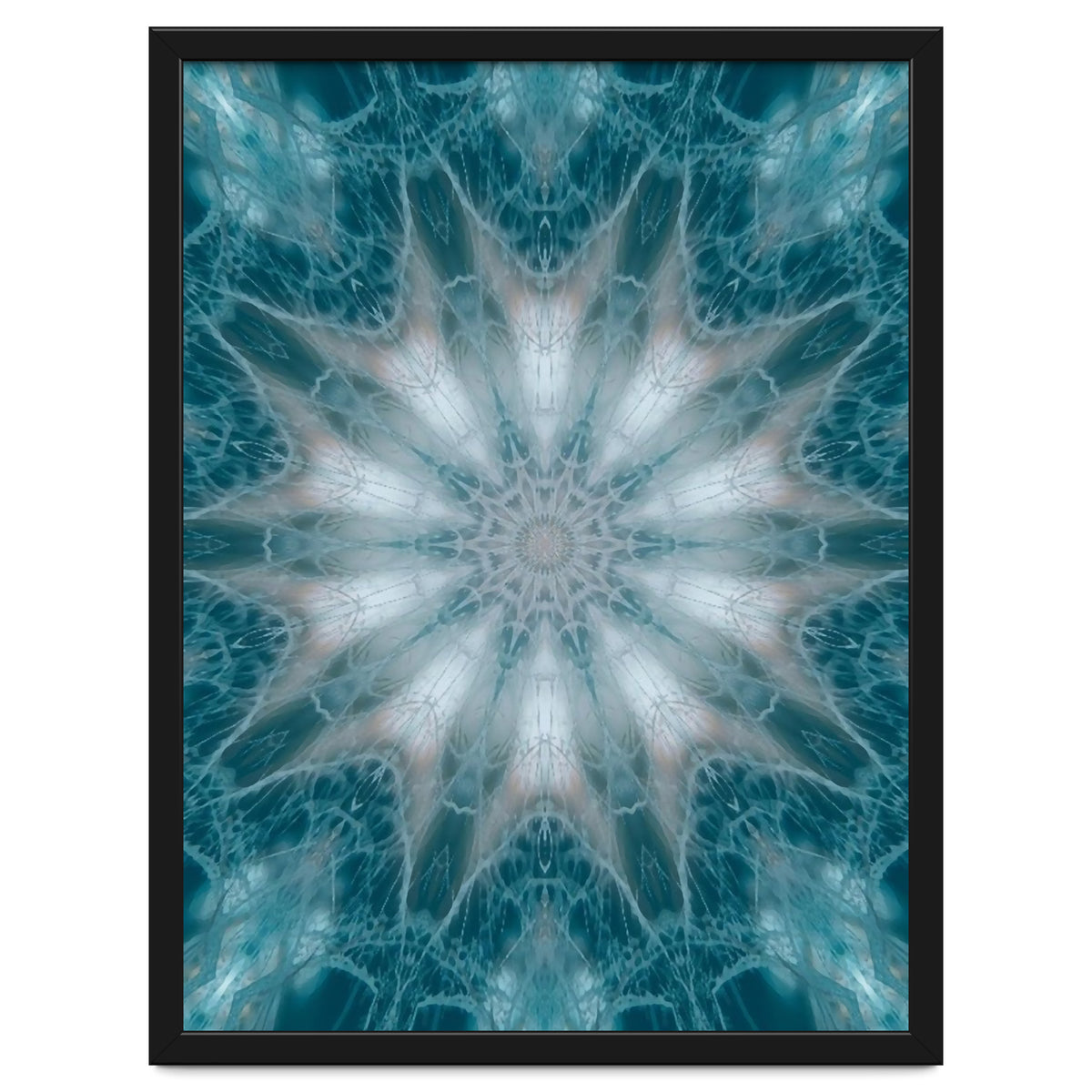 Mandala - Green, White, Rose