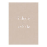 Inhale Exhale Beige Yoga (Print Only) thumbnail