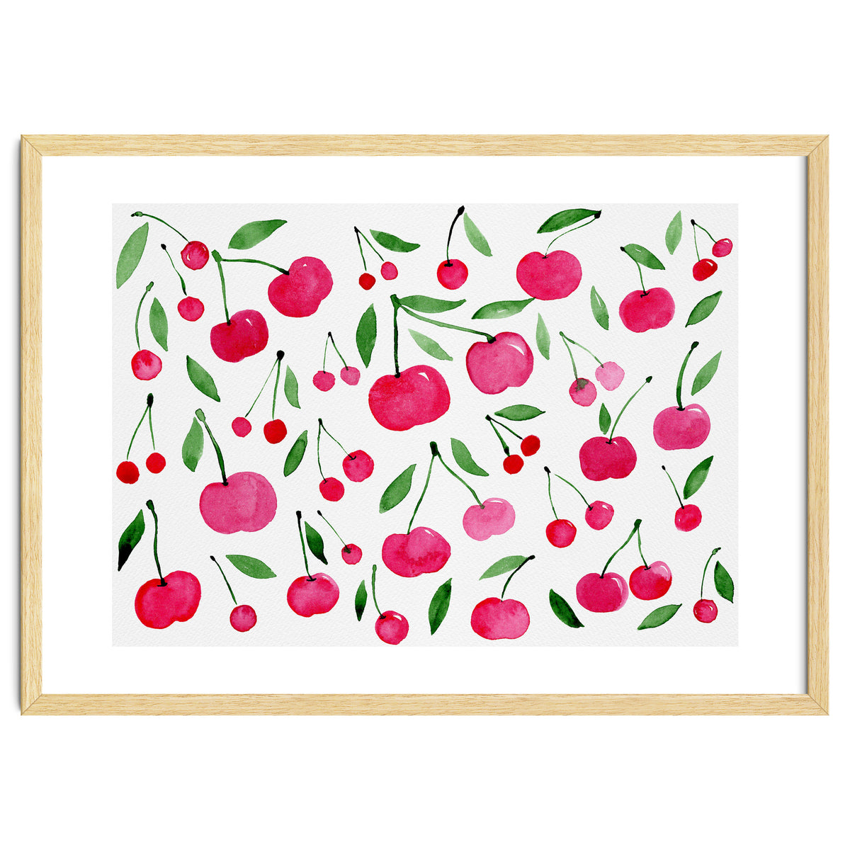 Pink cherry pattern