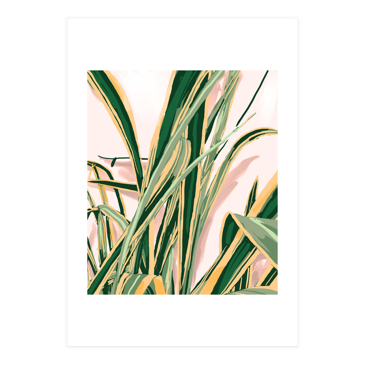 Blush Botanical Unfolding (Print Only)