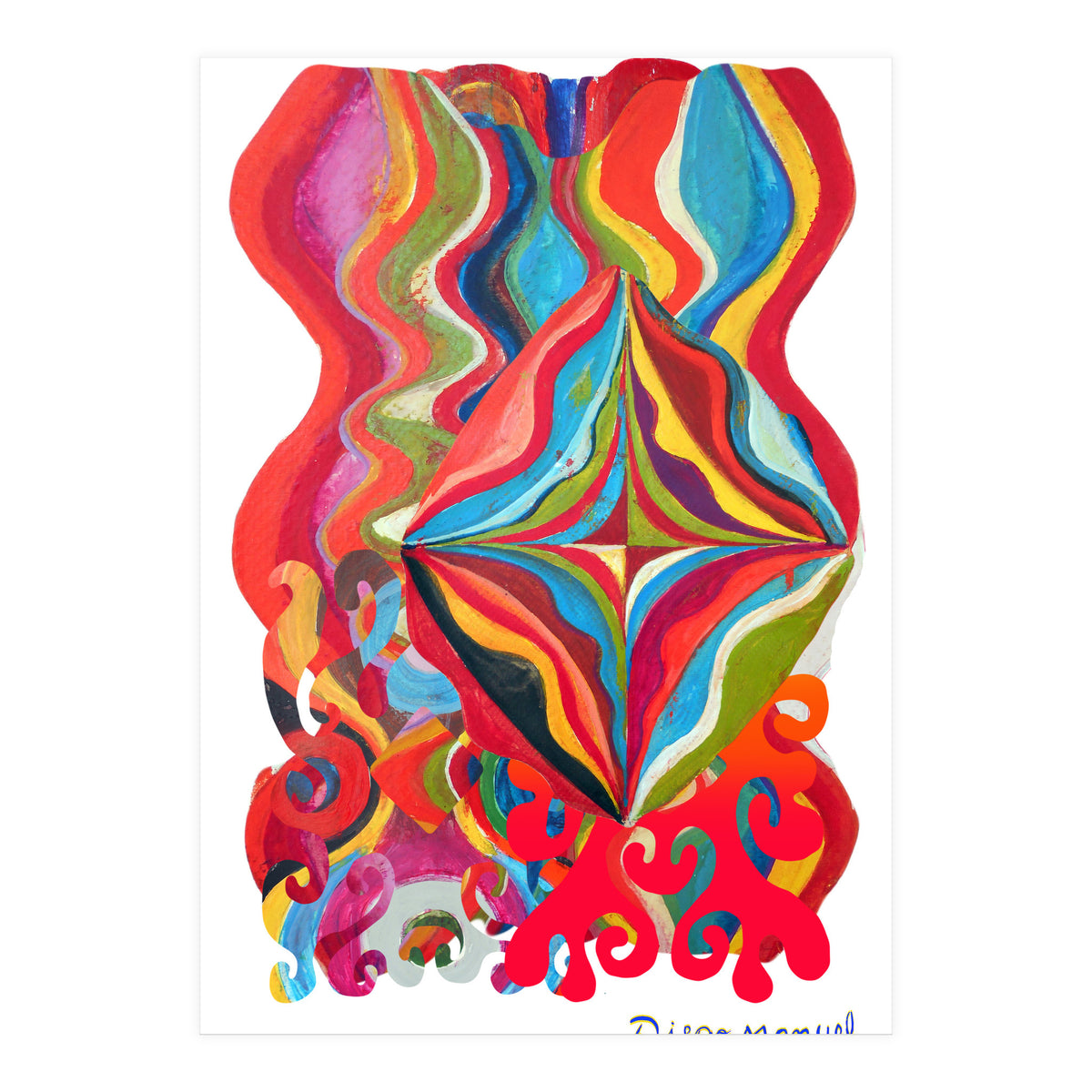 Pop Abstract Asimetrico 15 Copia (Print Only)