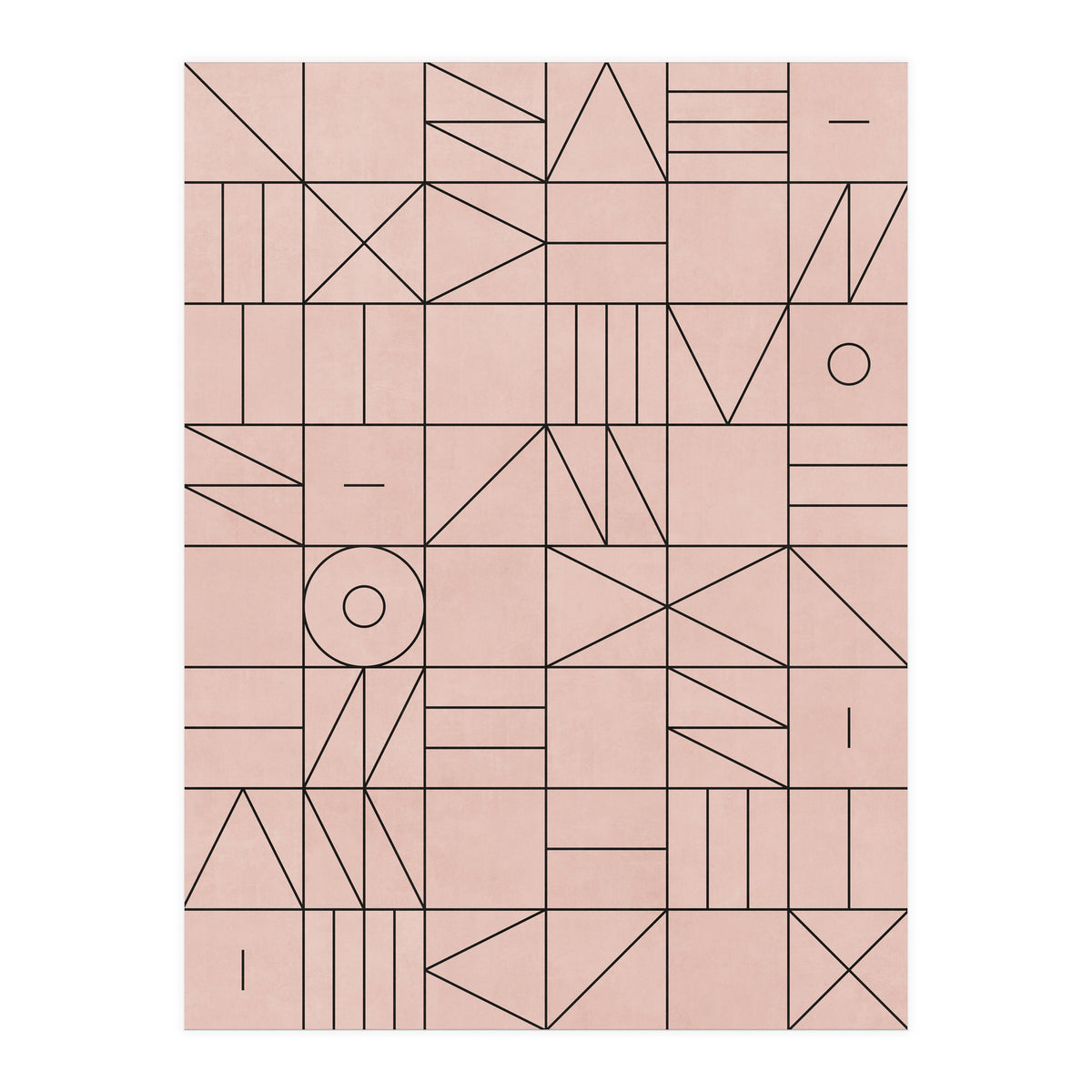 My Favorite Geometric Patterns No.2 - Pale Pink (Print Only)
