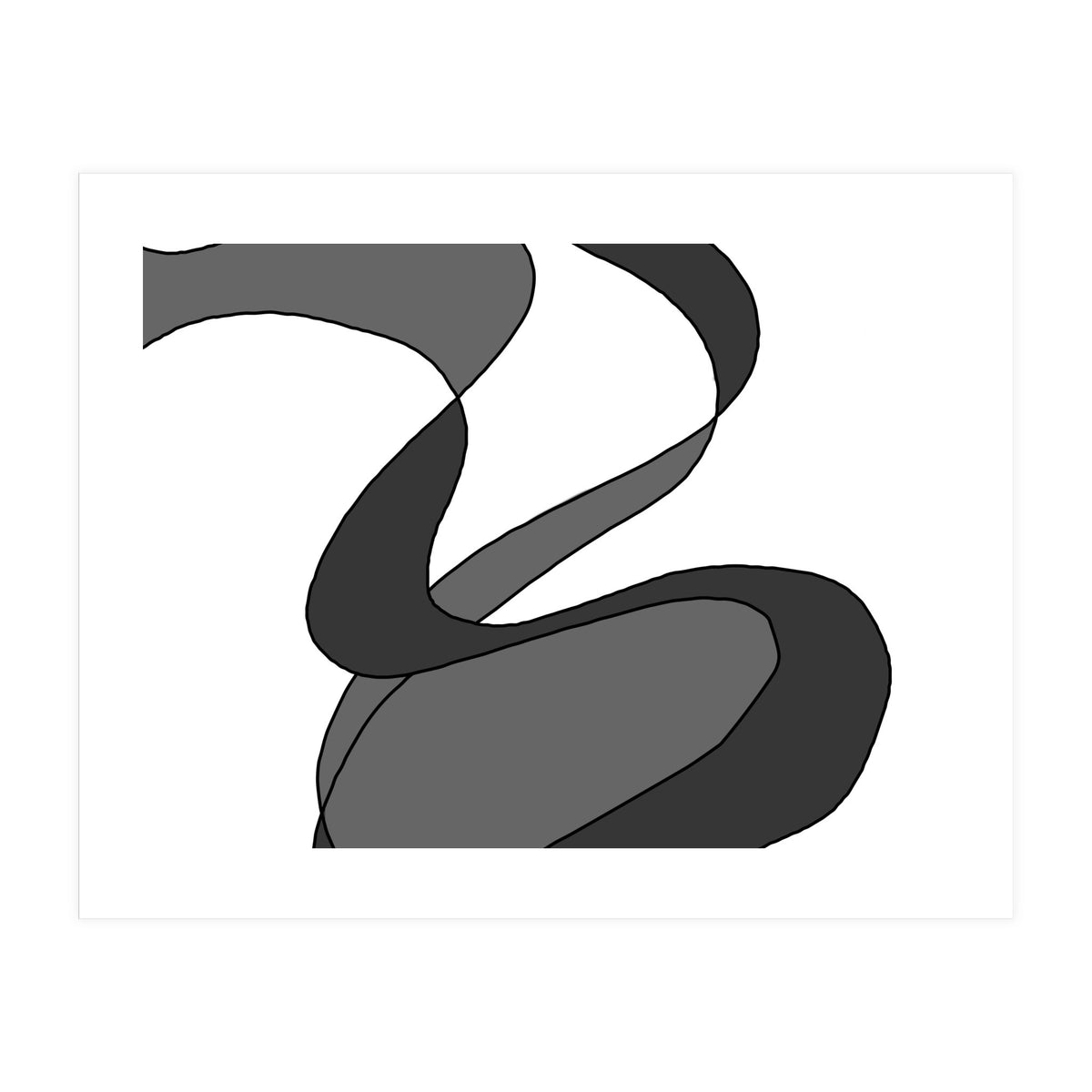 Grey Waves 9 (Print Only)