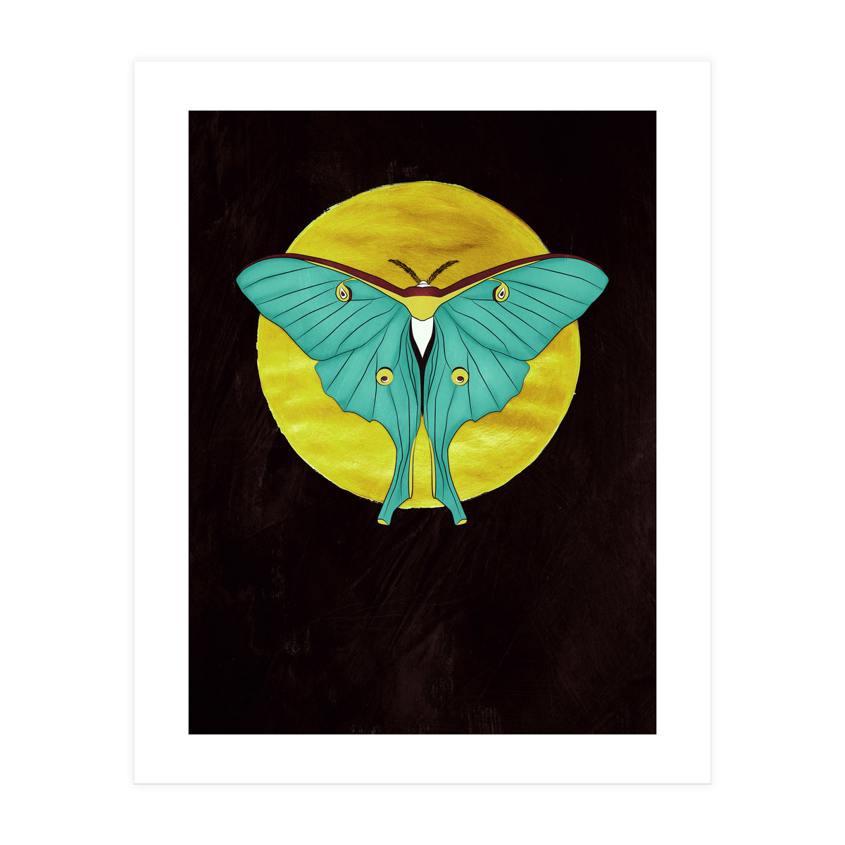 Luna Moth Moon (Print Only)
