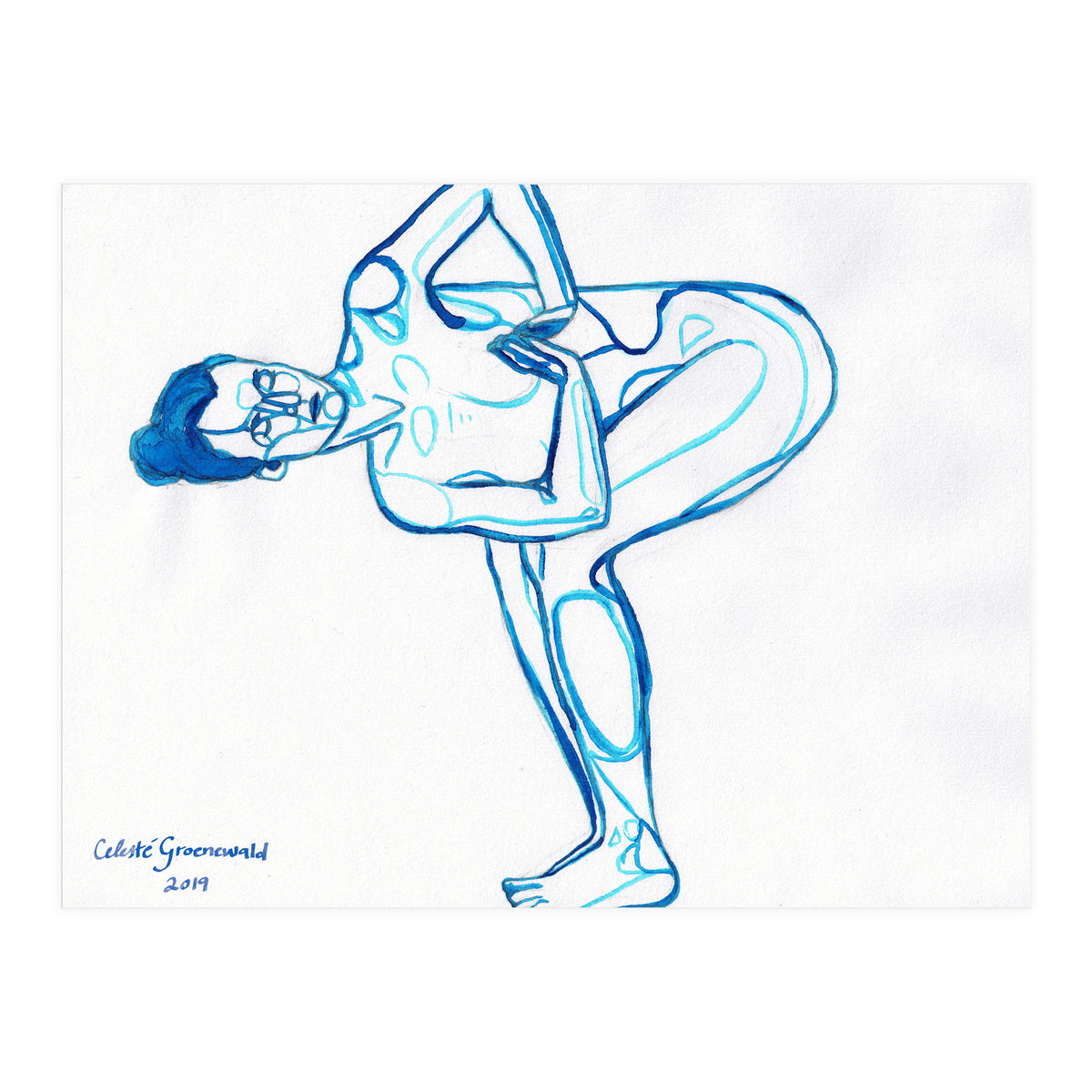 Parivritta Utkatasana (Print Only)