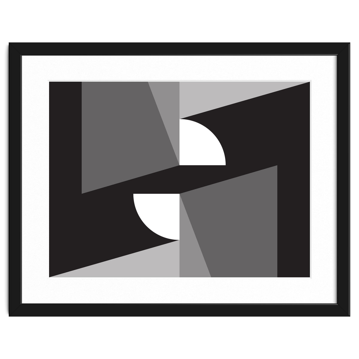 Geometric Shapes No. 11 - monochrome