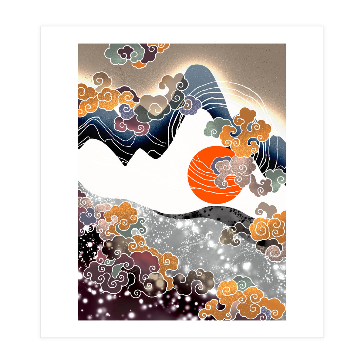 Sunset afterglow (Print Only)