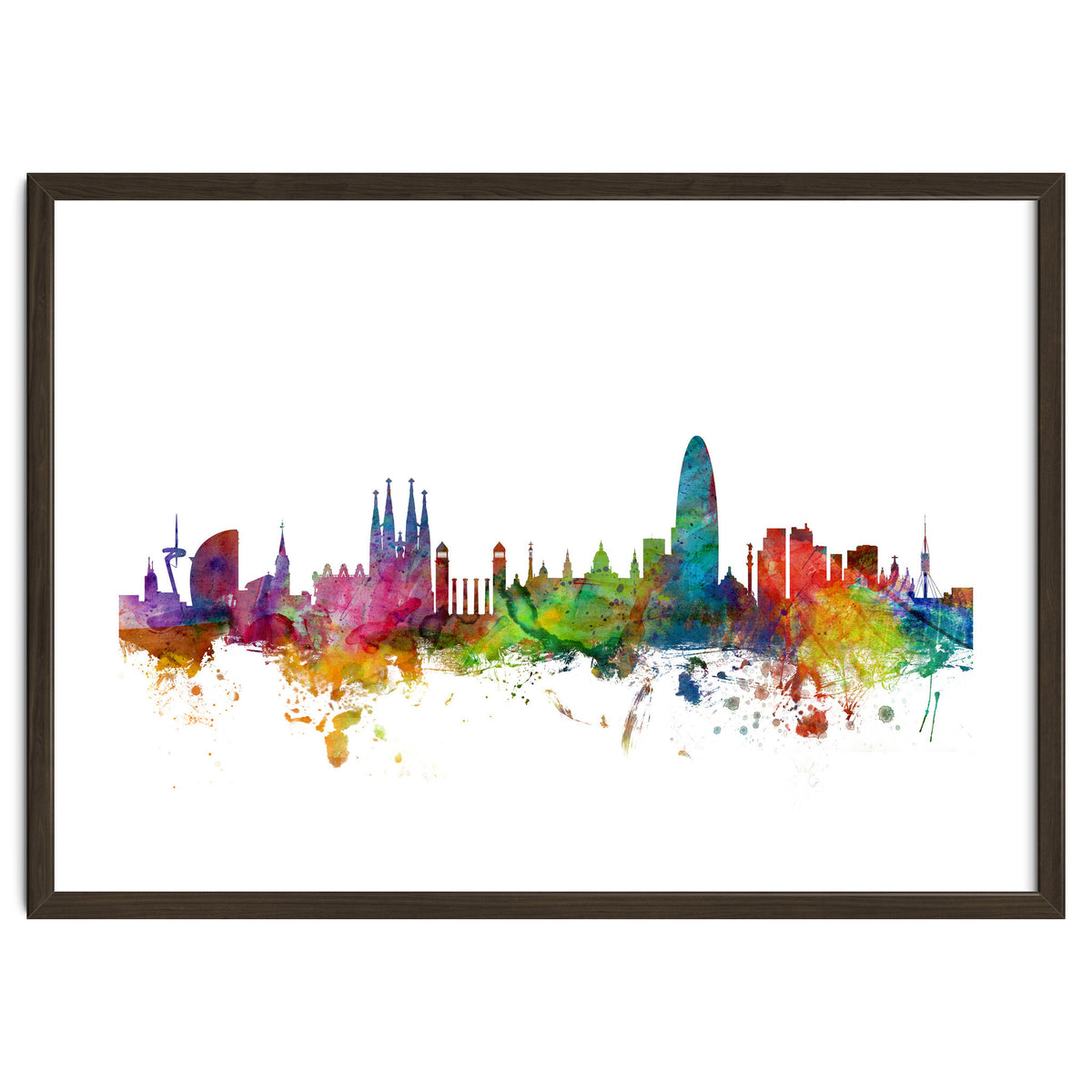 Barcelona Spain Skyline