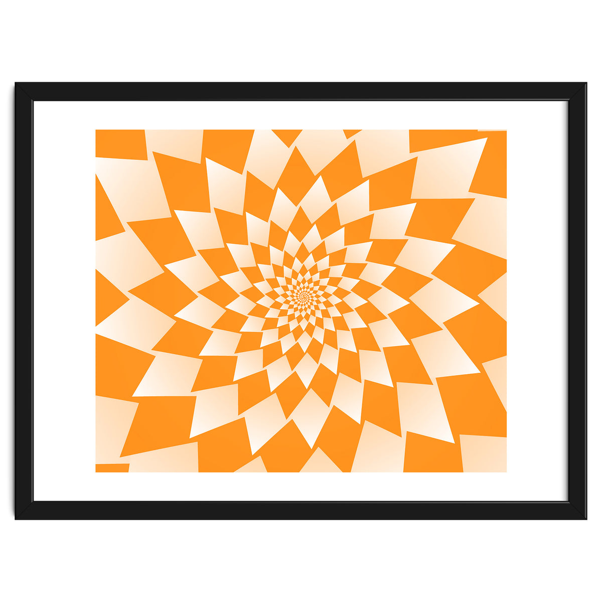 Abstract Orange Geometric