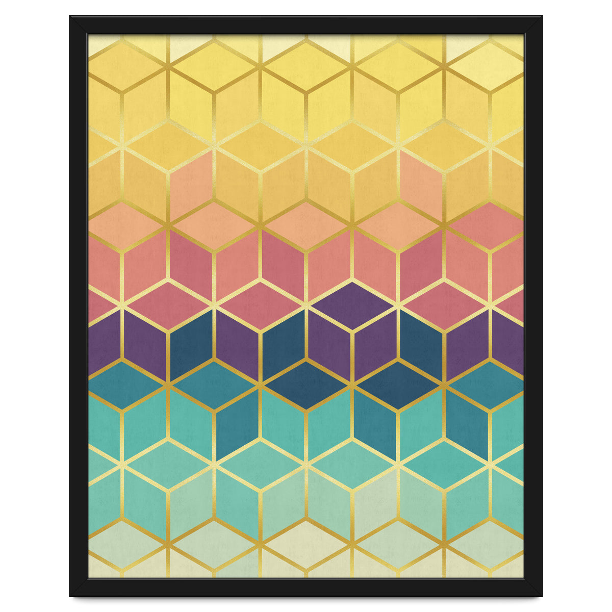 Colorful and golden pattern I