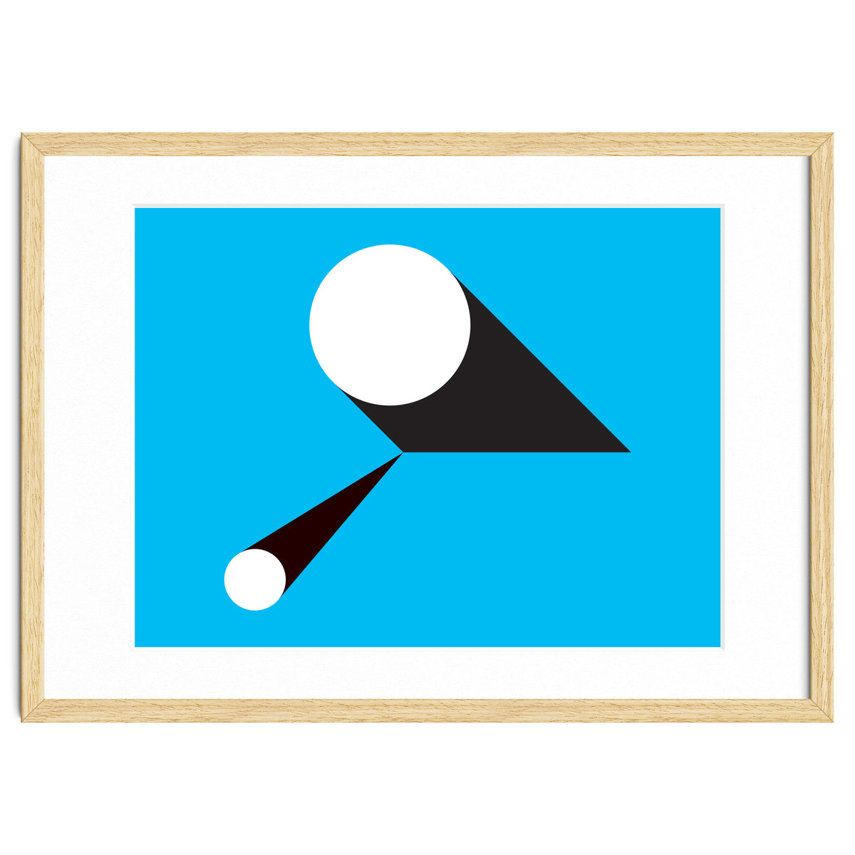 Geometric Shapes No. 46 - blue & black