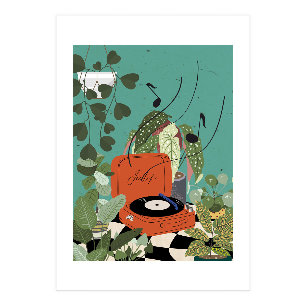 Vinyl Record Player (Print Only)