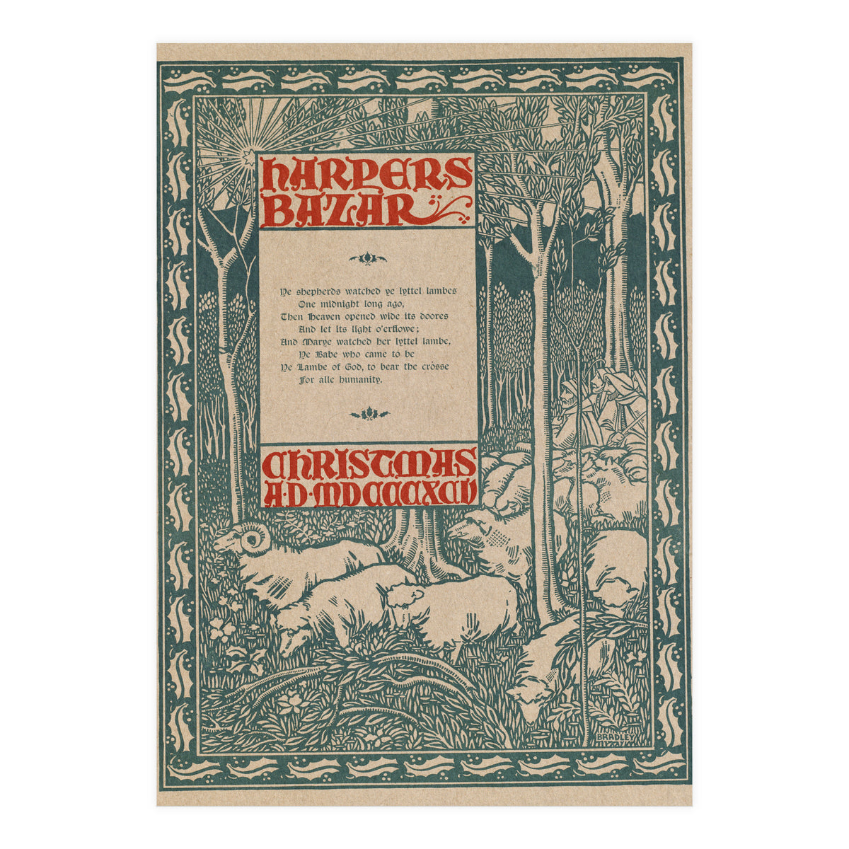 Harper's Bazar Christmas Advertisement (Print Only)