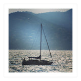 Sailing boat at sunset (Print Only) thumbnail