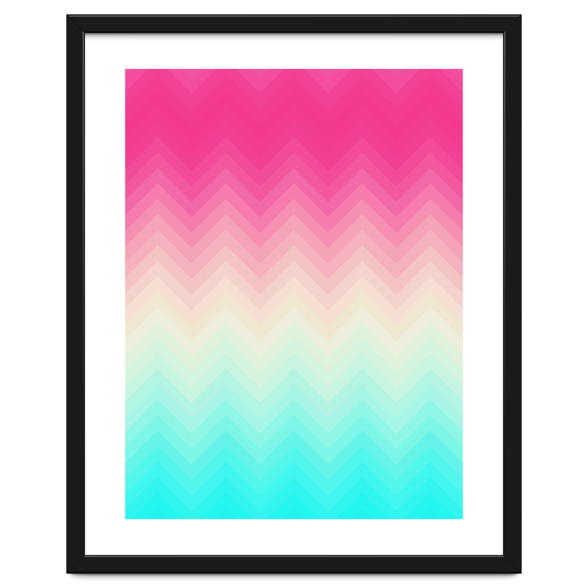 Chevron pink and blue