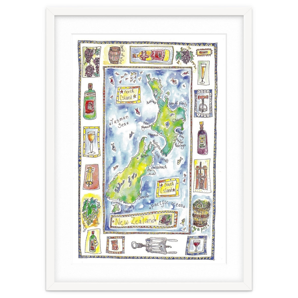 A wine map of New Zealand