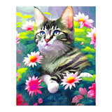 Always Positive, The Optimistic Cat, Positivity Mindset Pets, Optimism Watercolor Painting Animals (Print Only) thumbnail