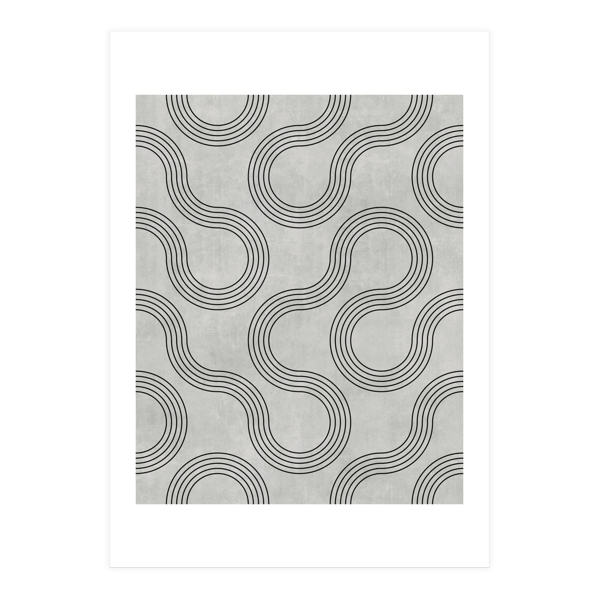 My Favorite Geometric Patterns No.30 - Grey (Print Only)