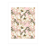 Exotic birds on flowers (Print Only) thumbnail