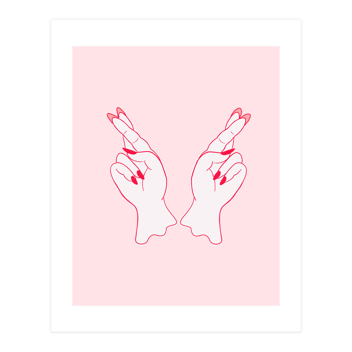 Fingers crossed (Print Only)