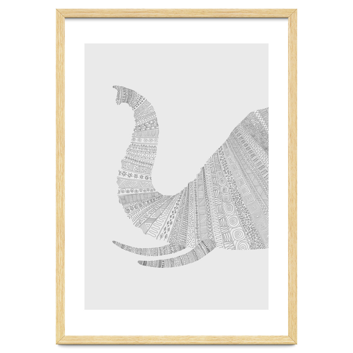 Elephant Grey Poster