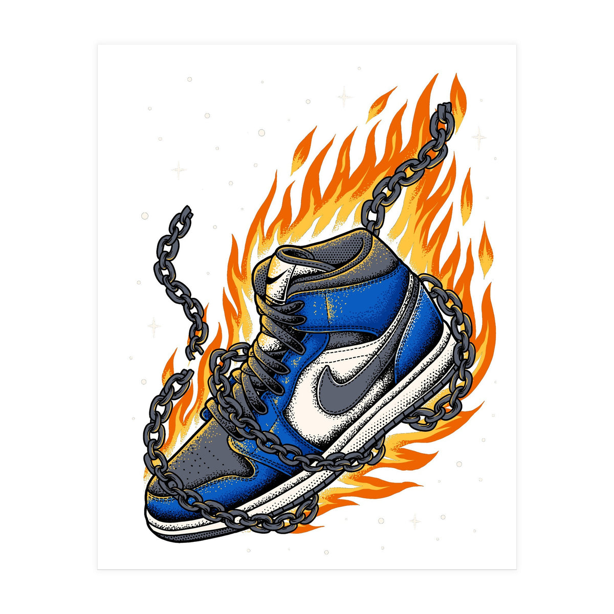 Sneaker Fire (Print Only)