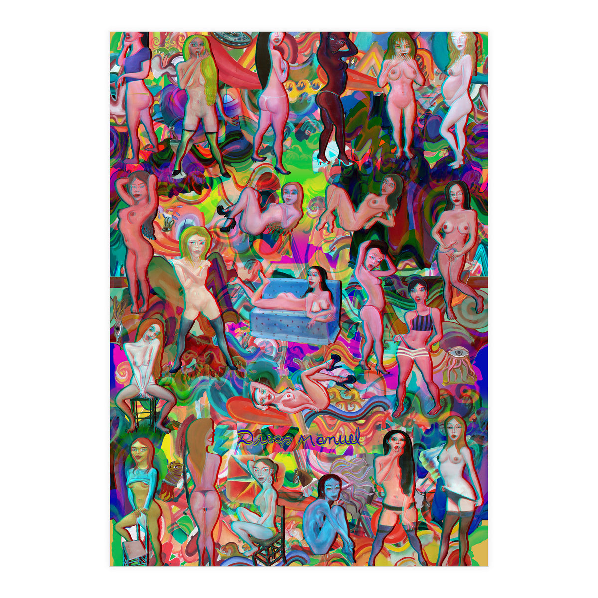 Chicas 3d 5 (Print Only)