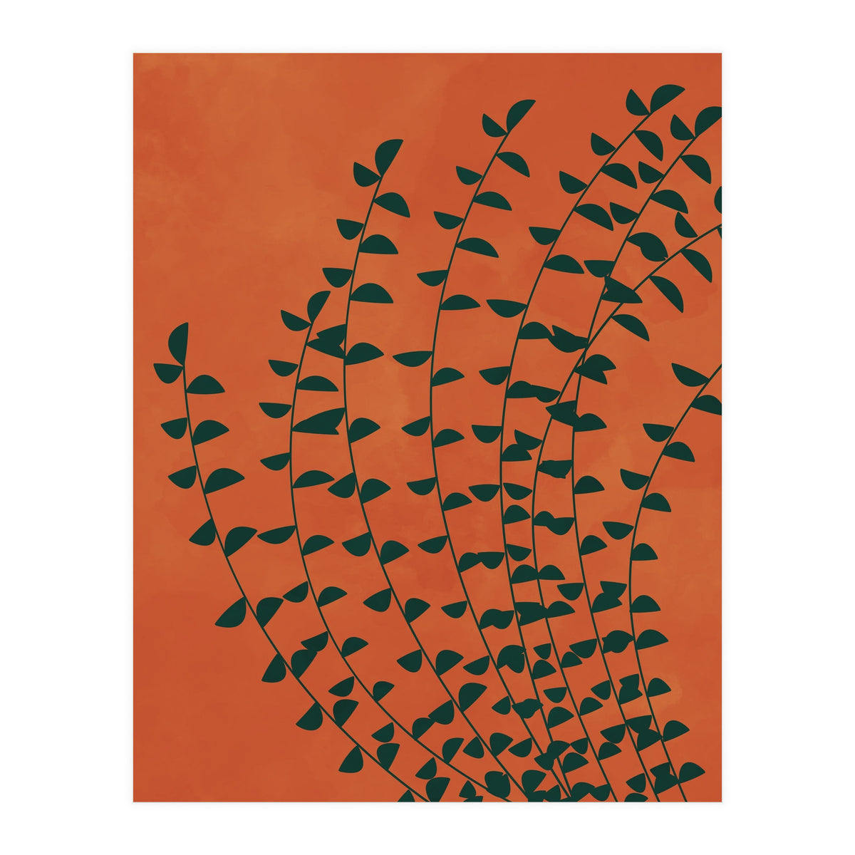 Boho Terracotta Plant Burnt Orange (Print Only)