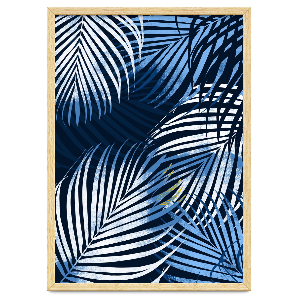 Palm Leaves Blue
