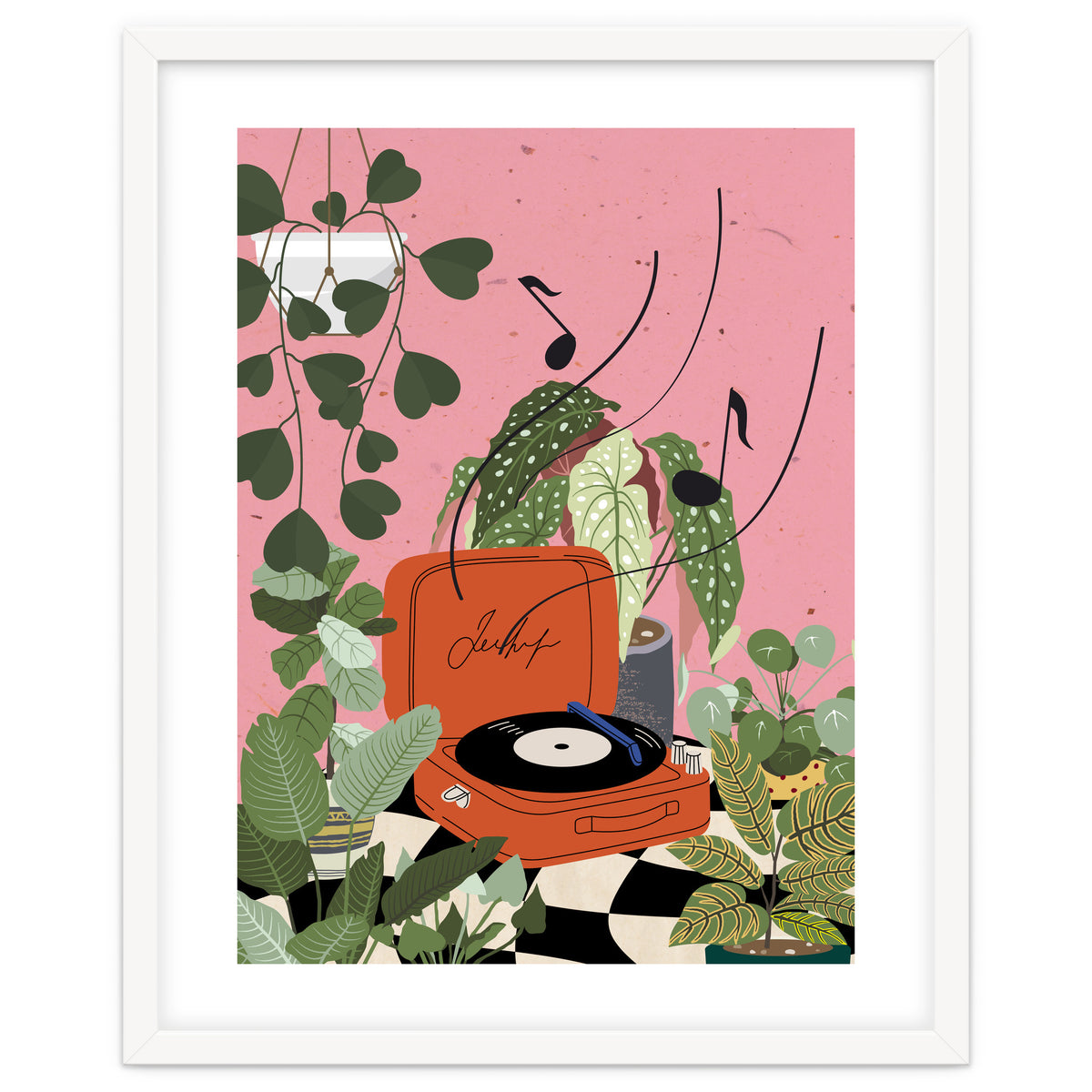 Vinyl Record Player in My Garden