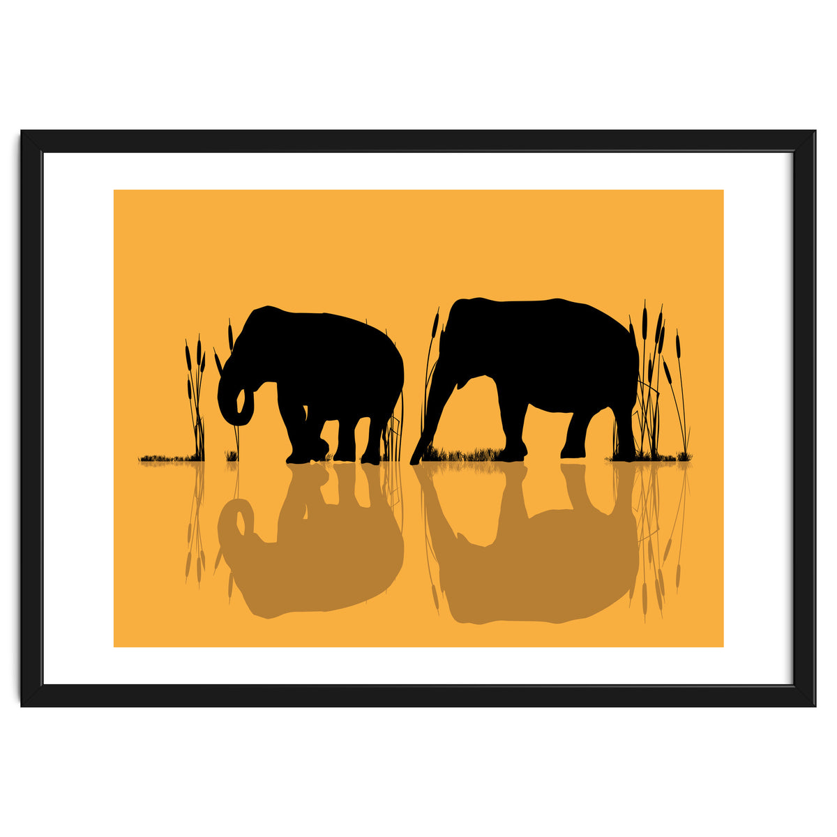 Elephants In The Water