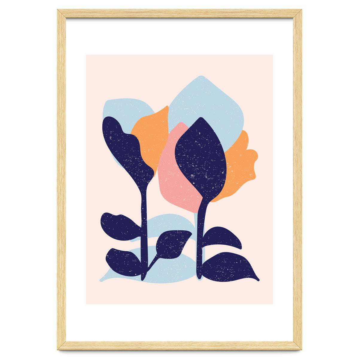 Spring Snow Abstract Art