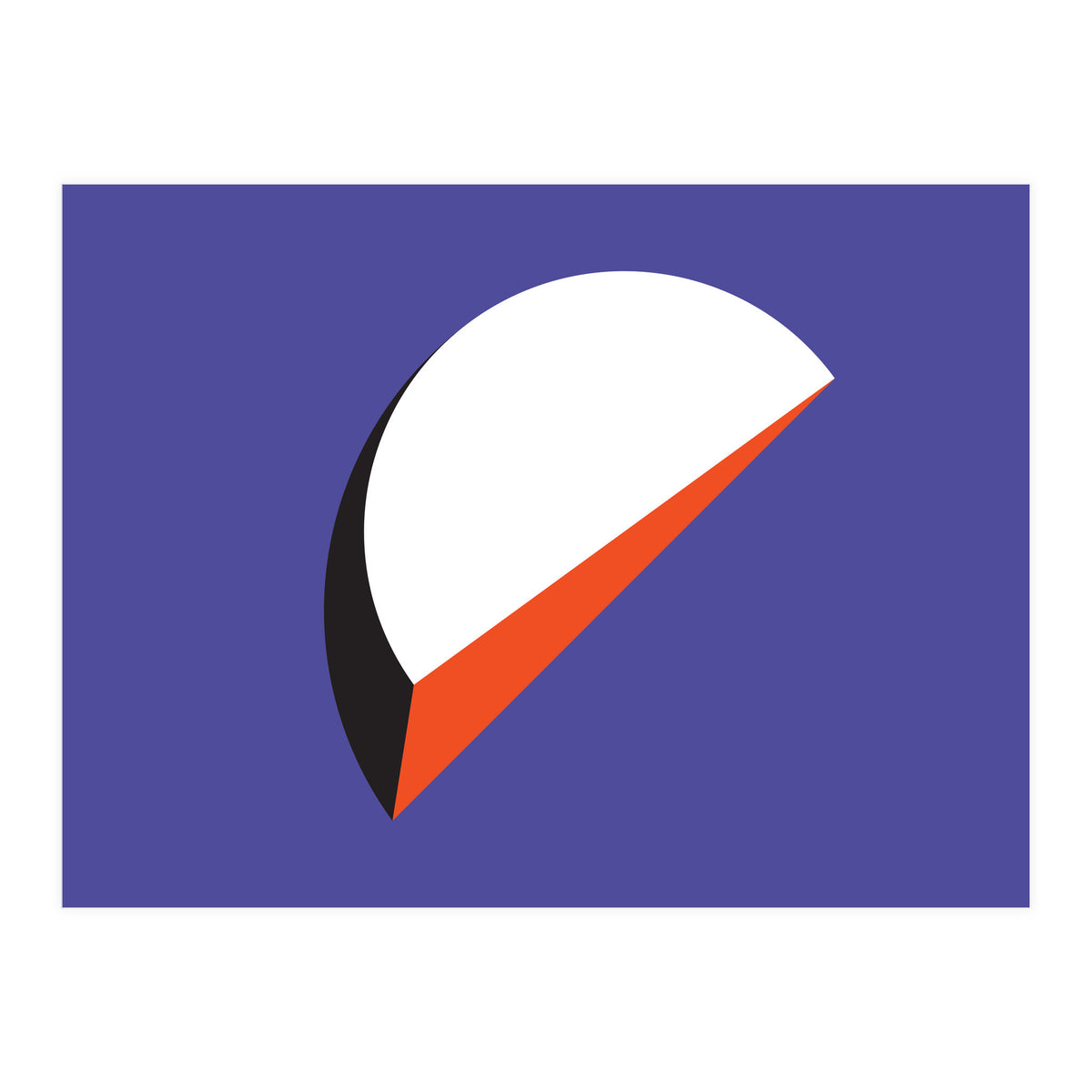 Geometric Shapes No. 37 - orange & purple (Print Only)