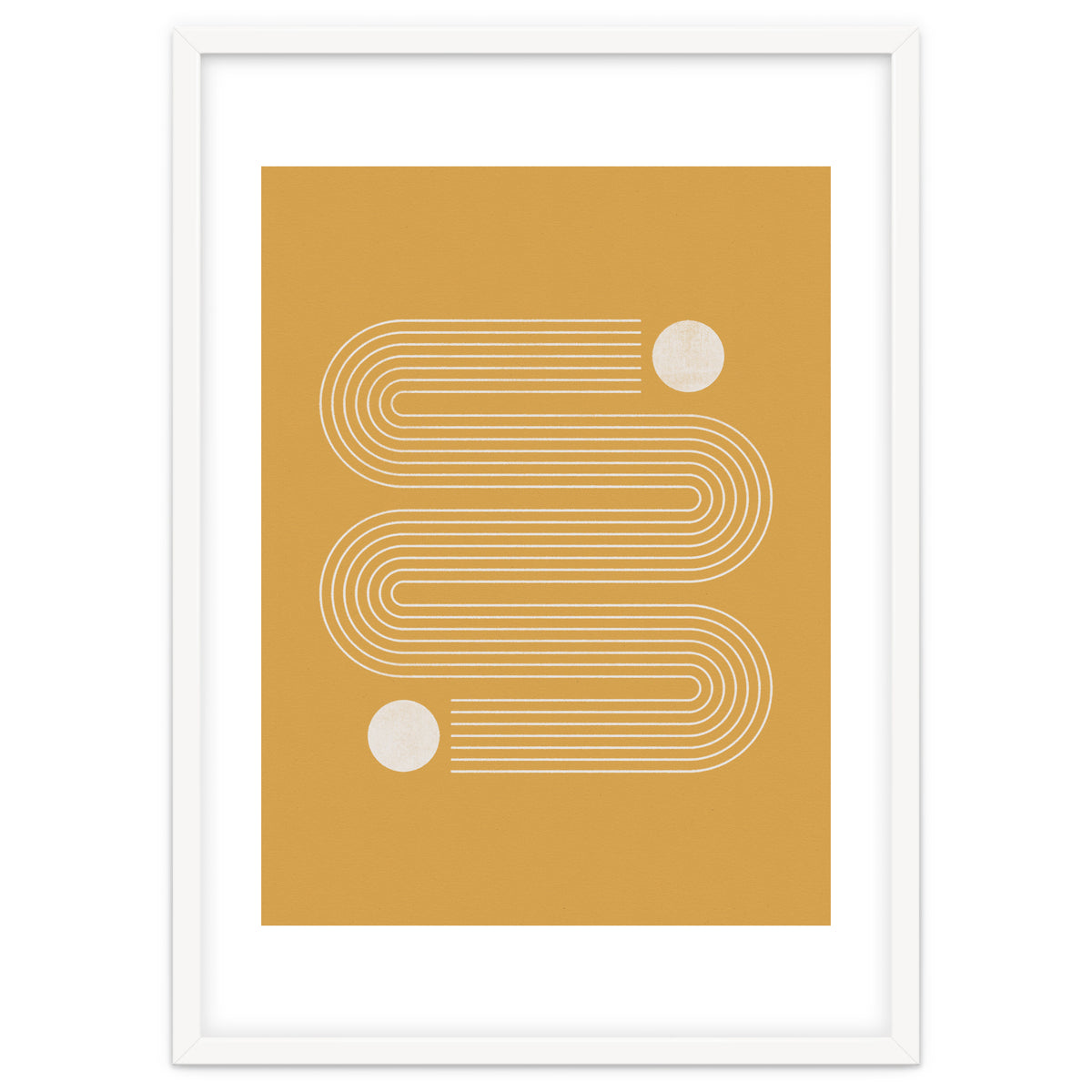 Mid-Century Modern No.20 - Woodblock Print