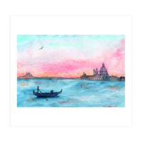 Sunset in Venice || watercolor (Print Only)