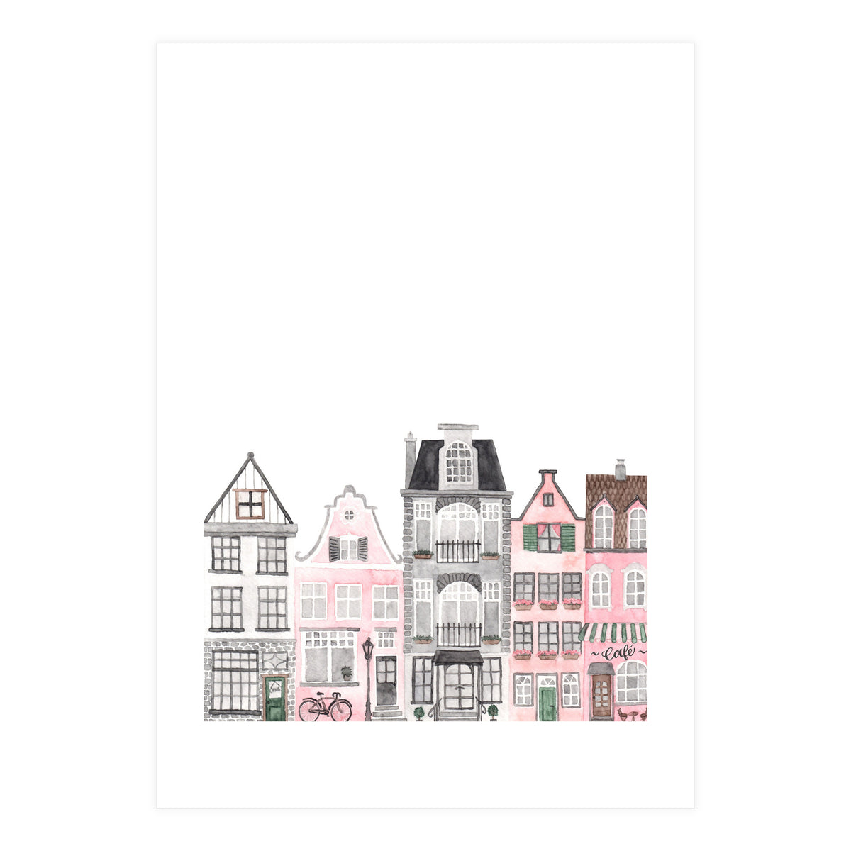 Amsterdam Houses (Print Only)