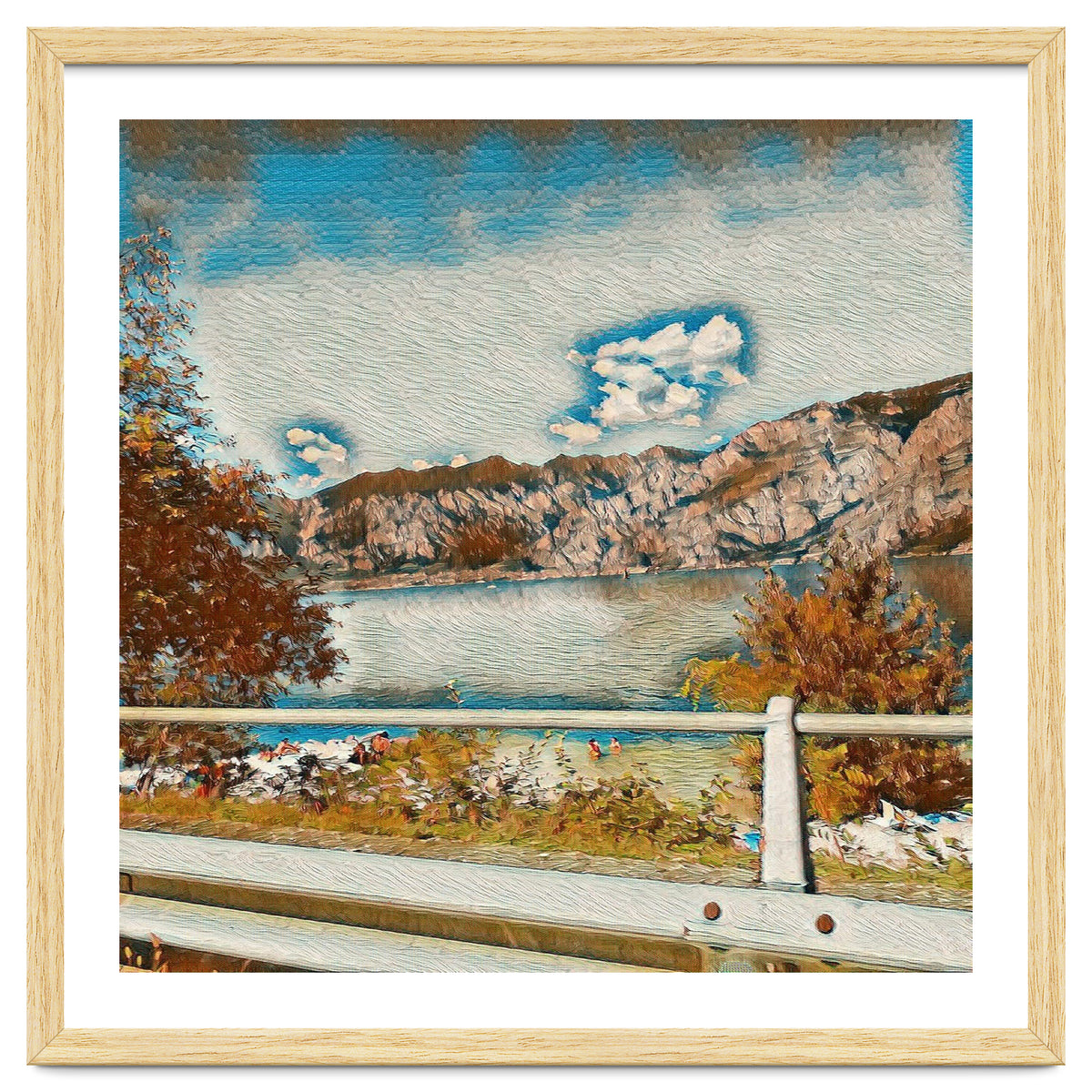 Sunny Garda Lake, italy.