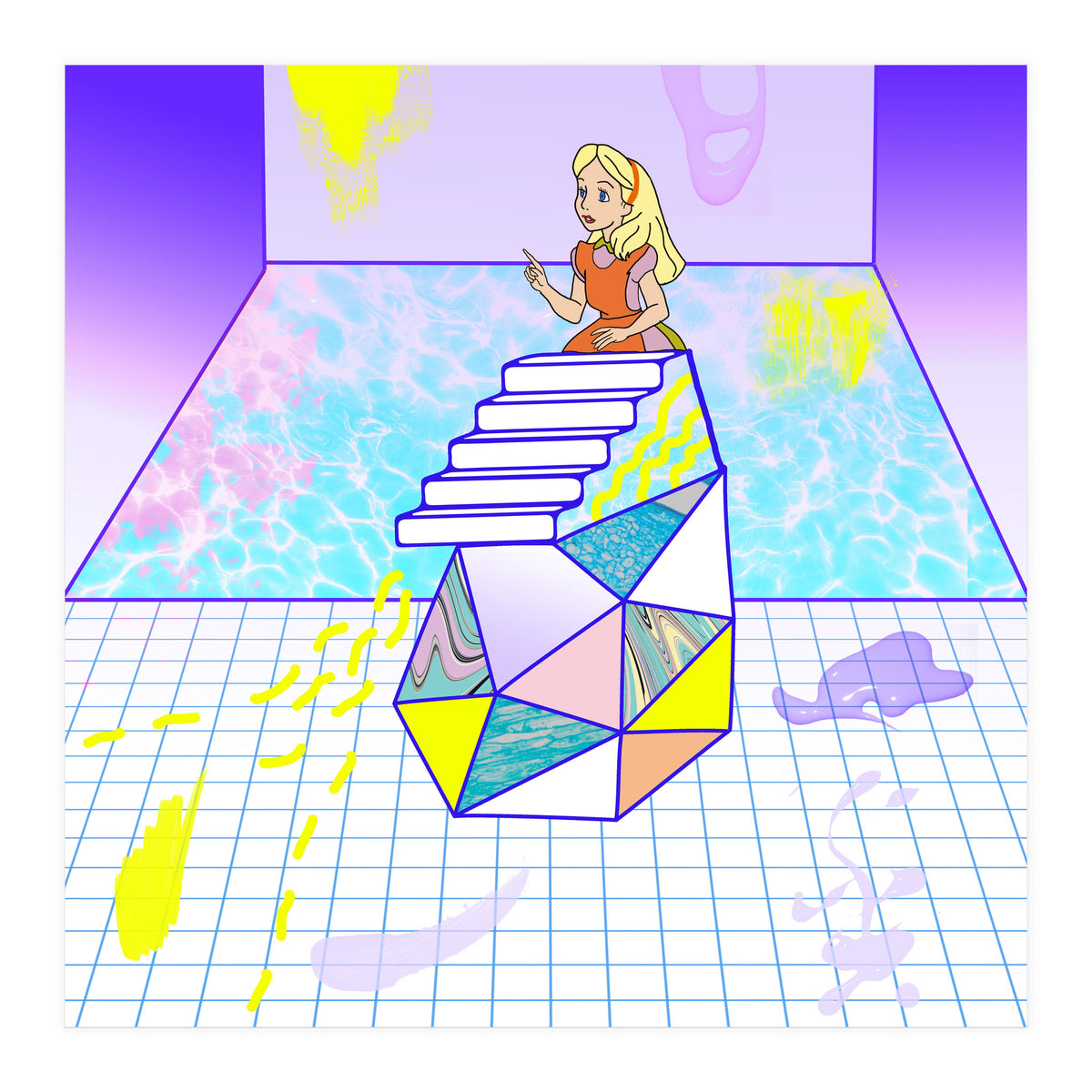 Alice Modern Pool (Print Only)