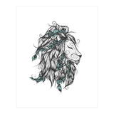 Poetic Lion Turquoise (Print Only) thumbnail