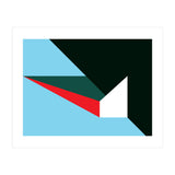 Geometric Shapes No. 45 - red, blue, green & black (Print Only) thumbnail