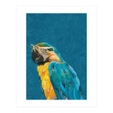 Macaw Portrait Blue Gold Glasses (Print Only) thumbnail