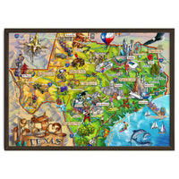 Texas Illustrated Map