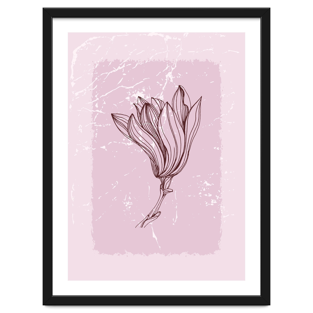 Magnolia Minimal Contemporary Botanical Floral