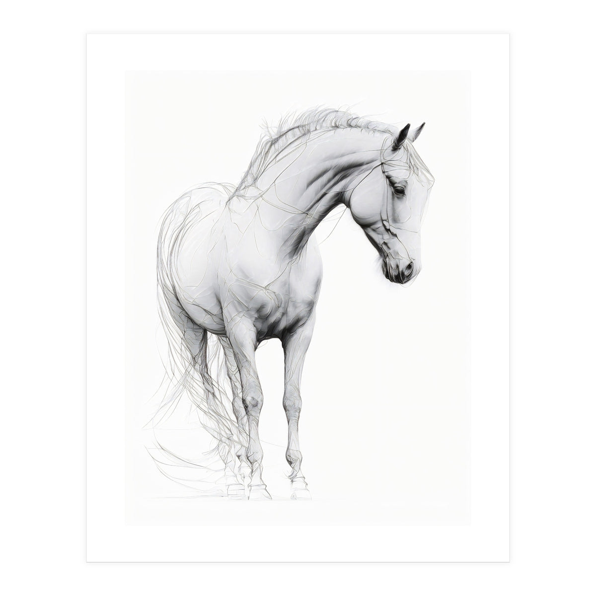 Horse Line Art (Print Only)