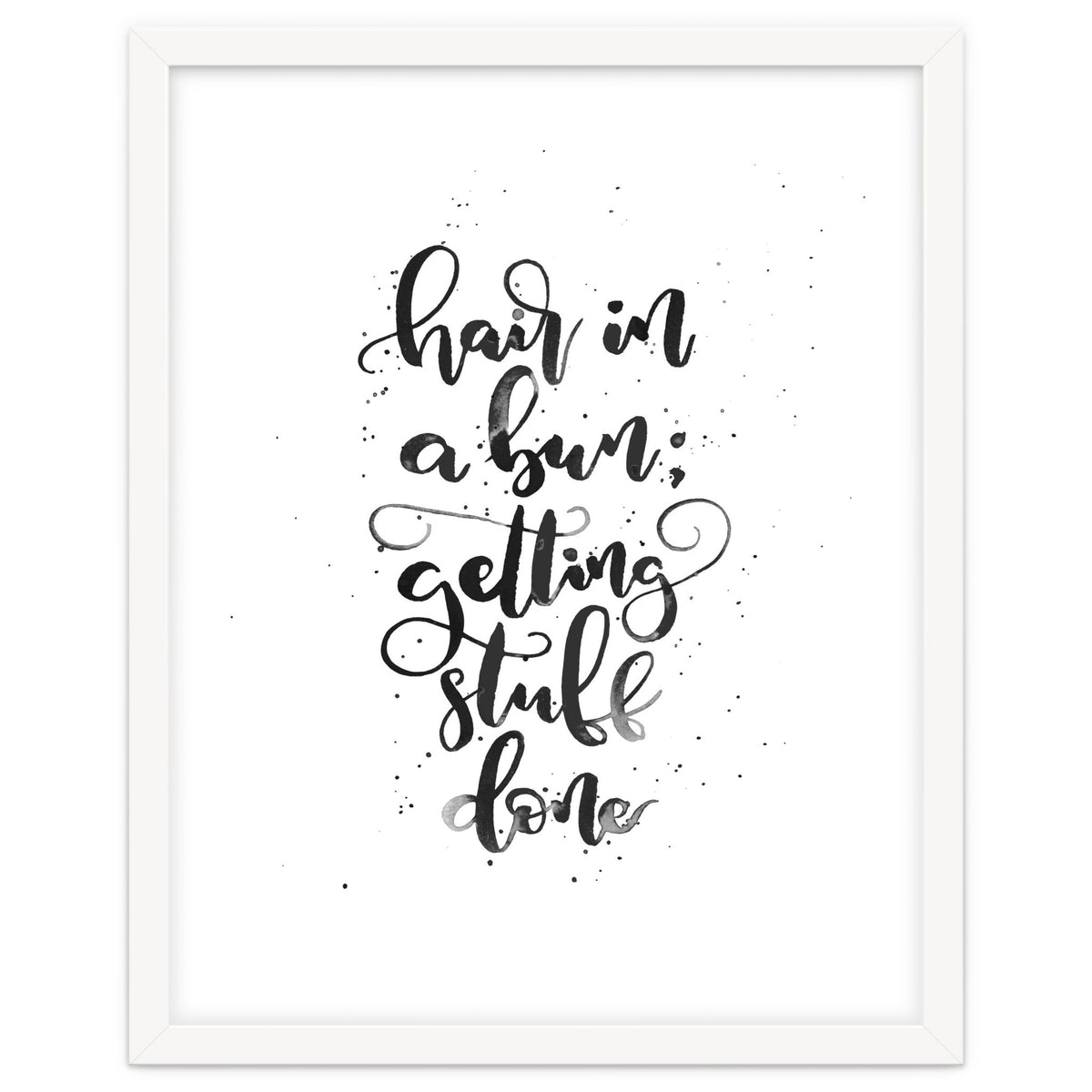 Hair In A Bun Getting Stuff Done