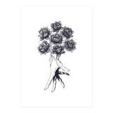 Hand With Lotuses (Print Only) thumbnail