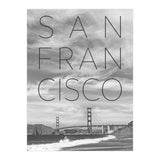 Golden Gate Bridge & Baker Beach | Text & Skyline (Print Only) thumbnail