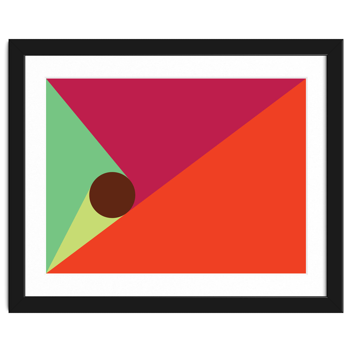 Geometric Shapes No. 25 - orange, mint & purple