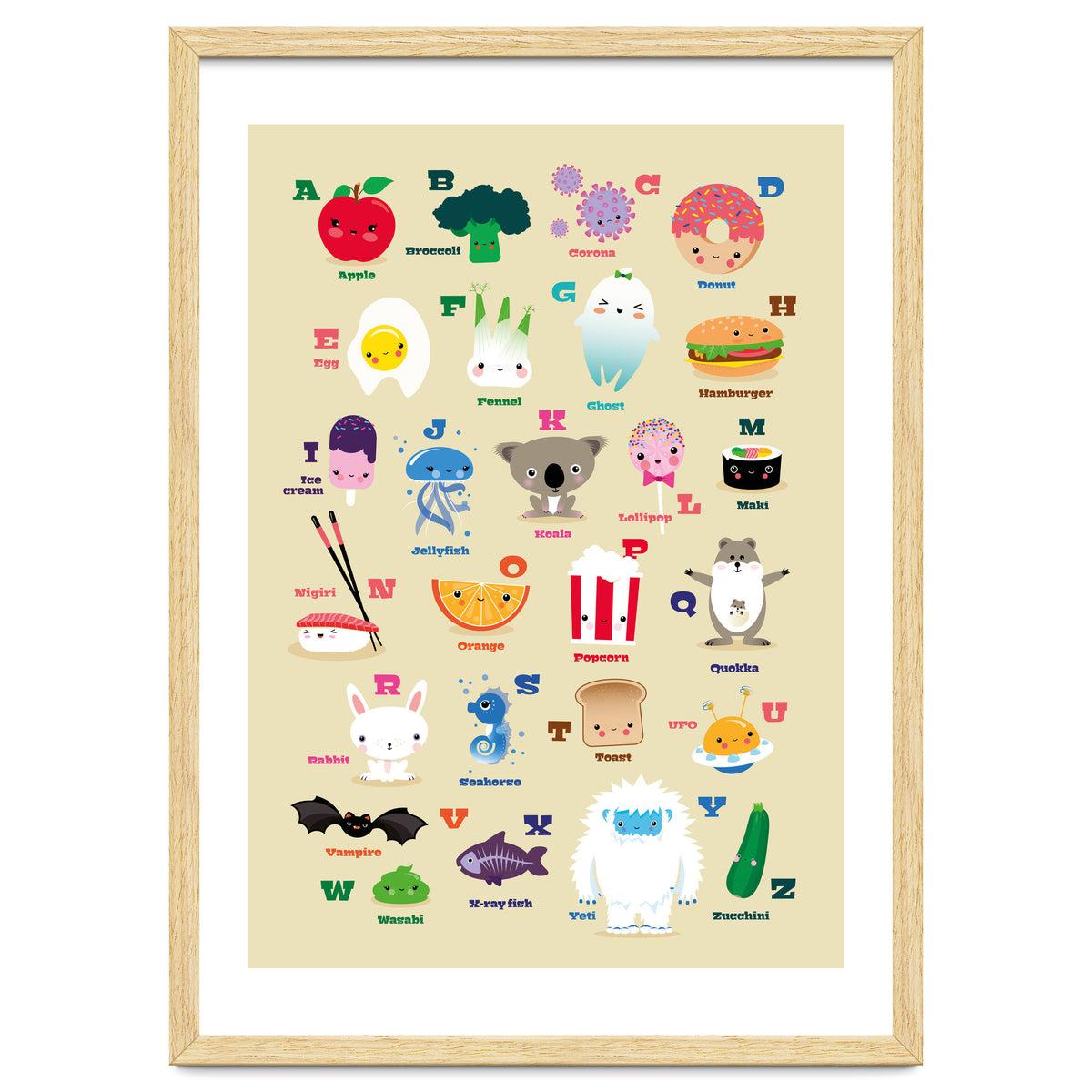 Nursery Kawaii Alphabet